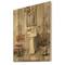 Designart - French Bath La baignoire I - Traditional Bathroom Print on Natural Pine Wood